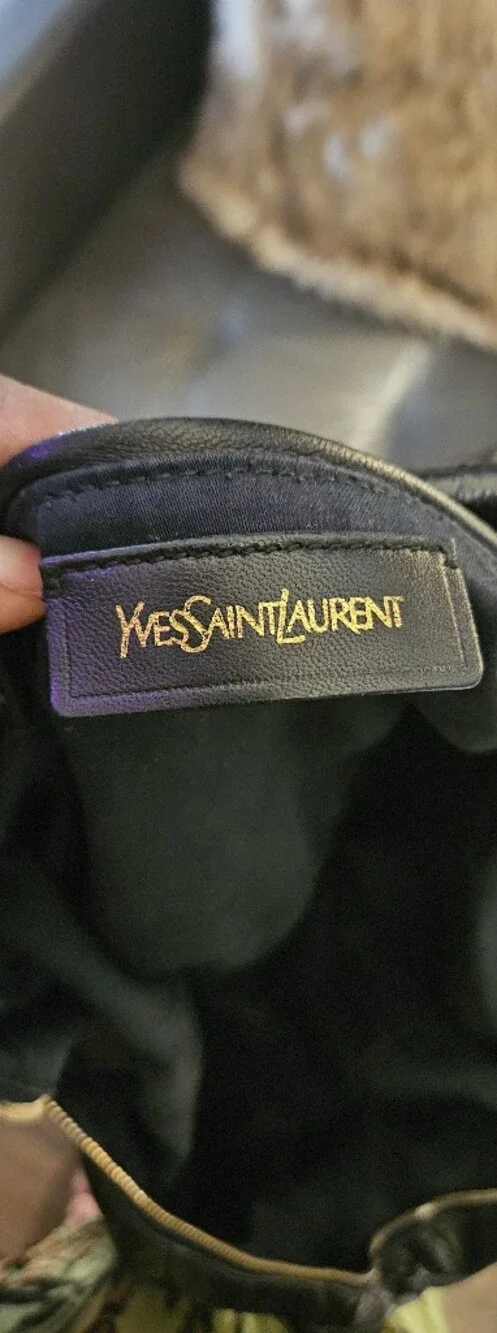 Yves Saint Laurent Hand Bag Black Patent leather Satchel